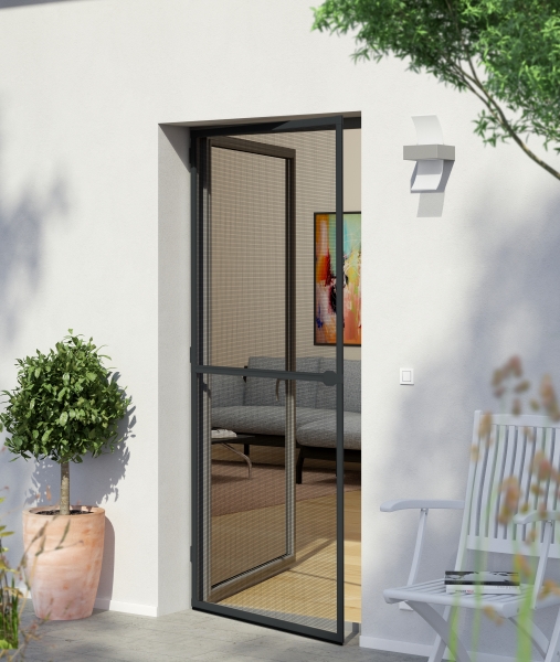 Moustiquaire Porte battante L1xH2,10m Anthracite