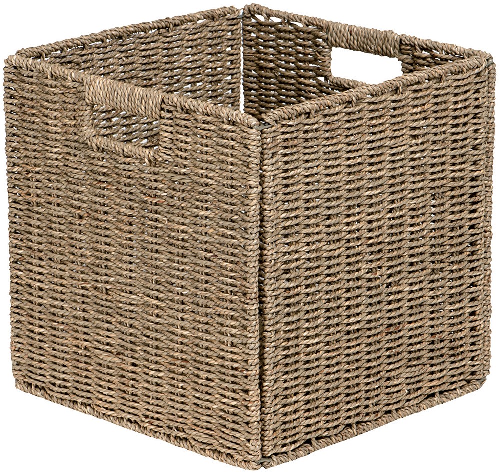 Bac de rangement pliable jonc de mer