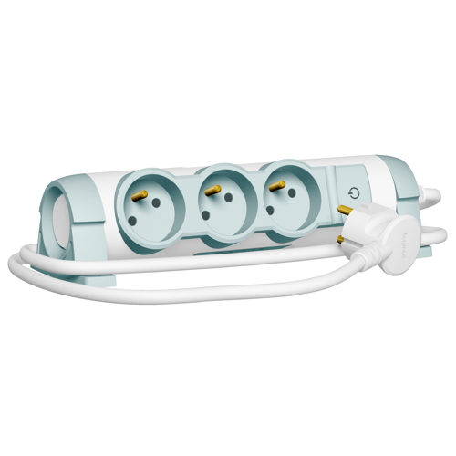 Rallonge multiprise 3 prises avec interrupteur 1,5m Confort