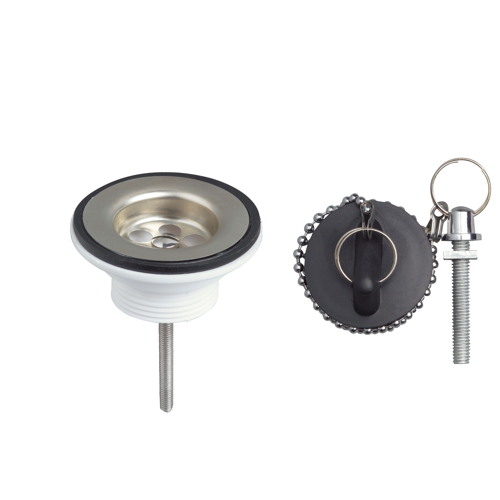 Bonde de lavabo à fermeture à bouchon Ø40 mm - WIRQUIN
