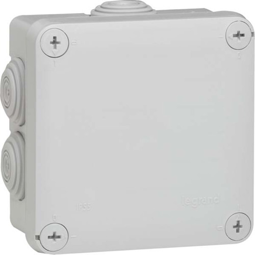 Boîte de dérivation étanche carrée 7 entrées IP55 Plexo 105x