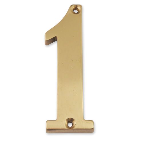 Chiffre laiton massif 1 hauteur 97mm