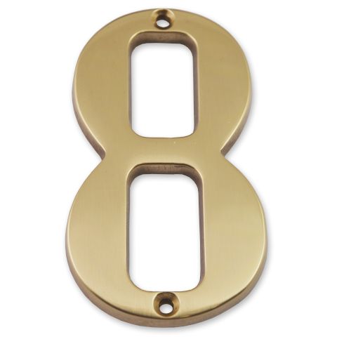 Chiffre laiton massif 8 hauteur 97mm