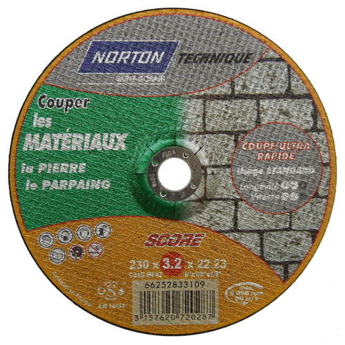 Disque à tronçonner Technique matériaux Ø230