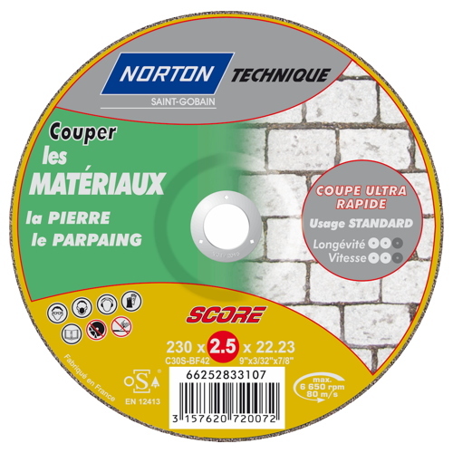 Disque à tronçonner Technique matériaux Ø230