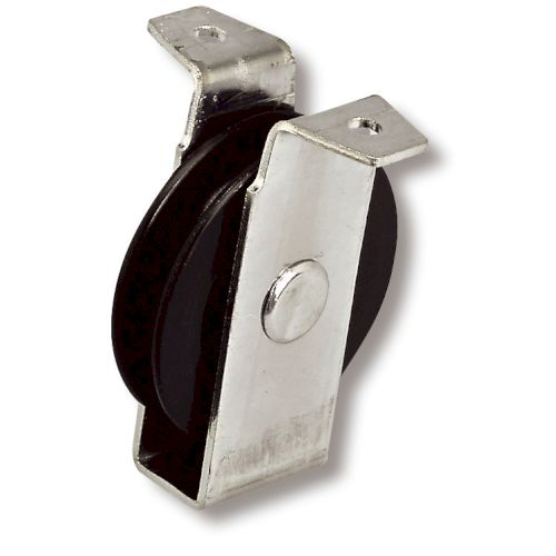 Poulie à chape à patte acier zingué Ø 75mm l. 8mm résistance