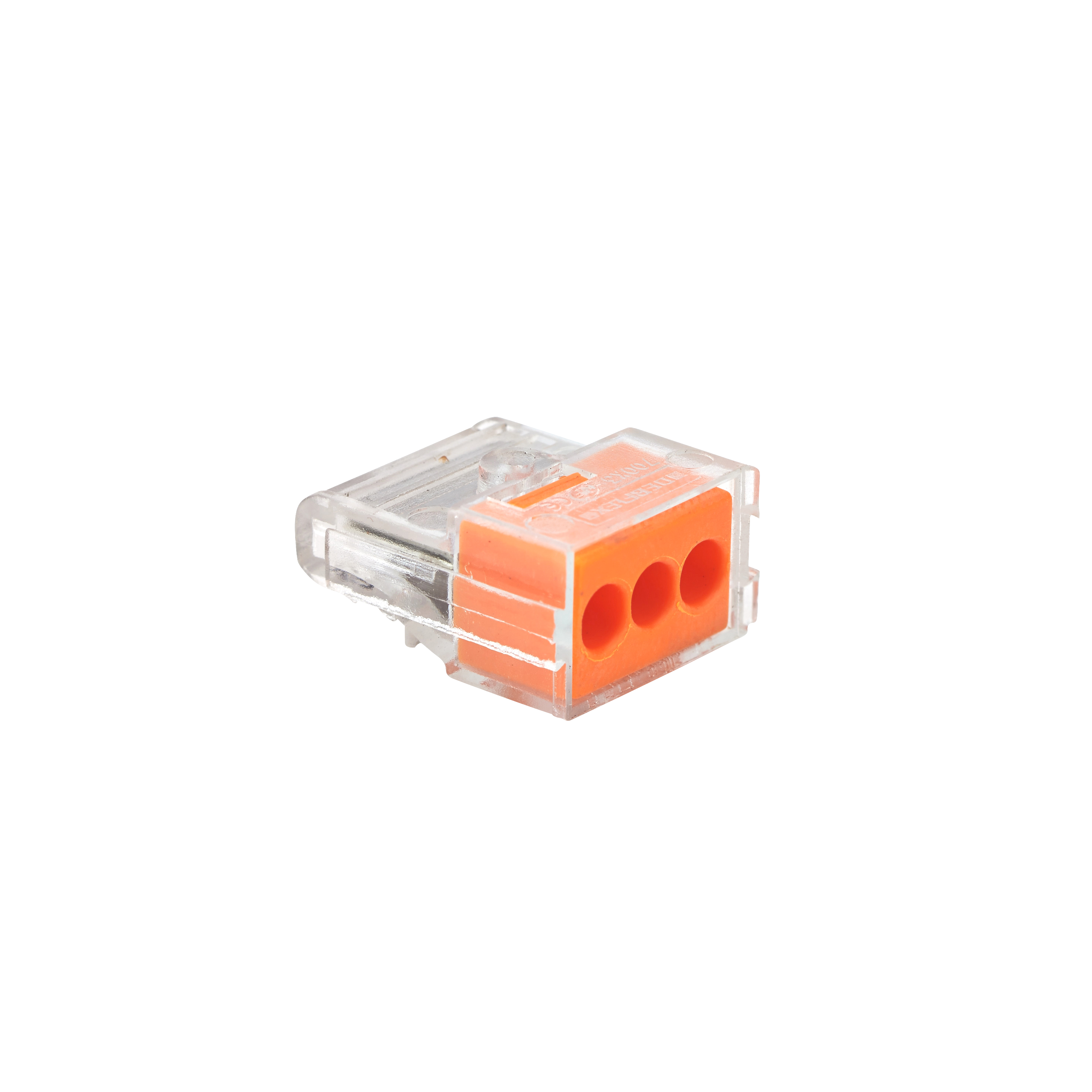 10 bornes auto câble rigide 1,5 à 2,5 3 trous orange - DEBFLEX