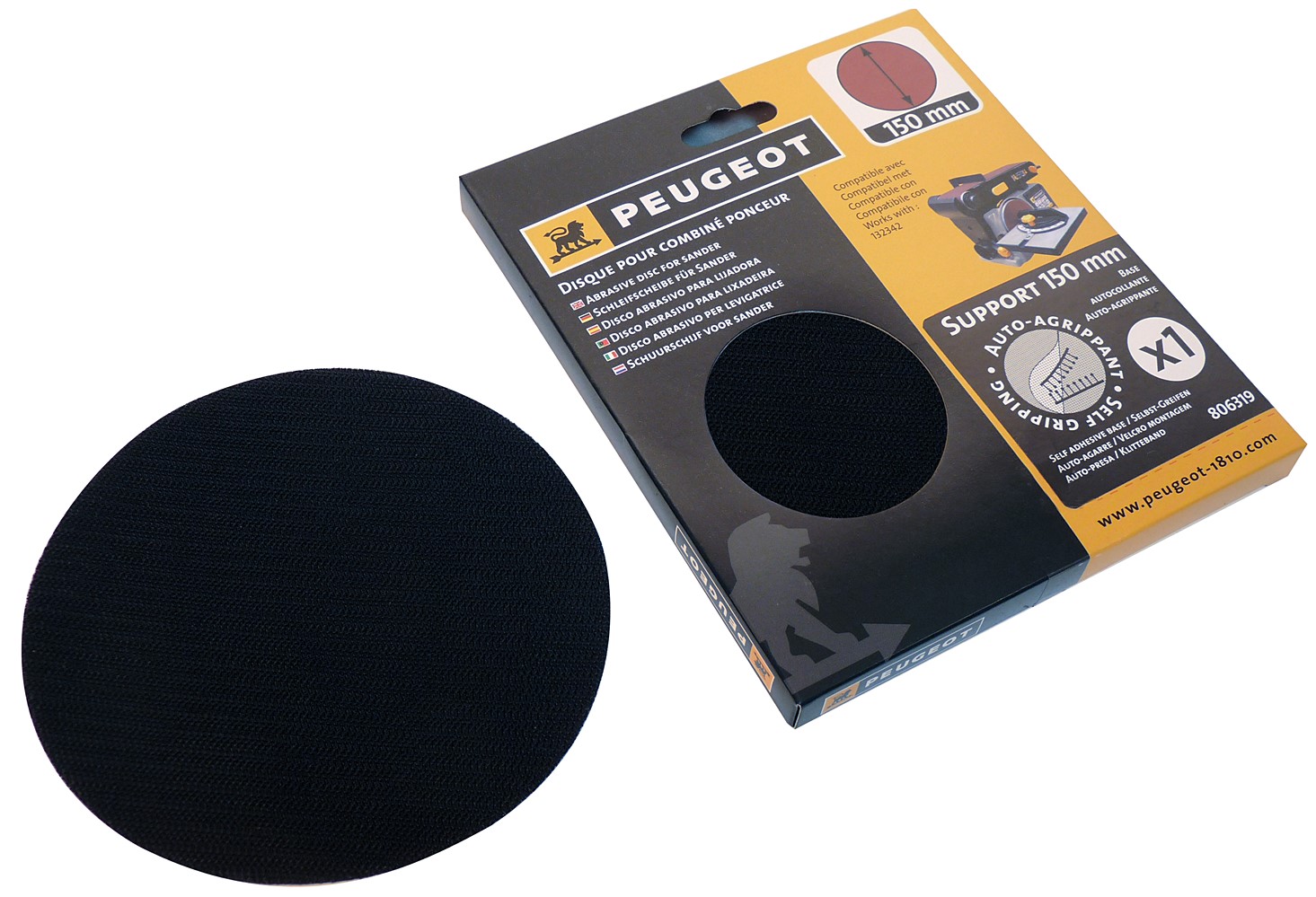 Support disques velcro EnergySand 100 B