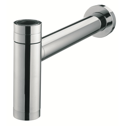 Téos court siphon de lavabo design en abs chromé