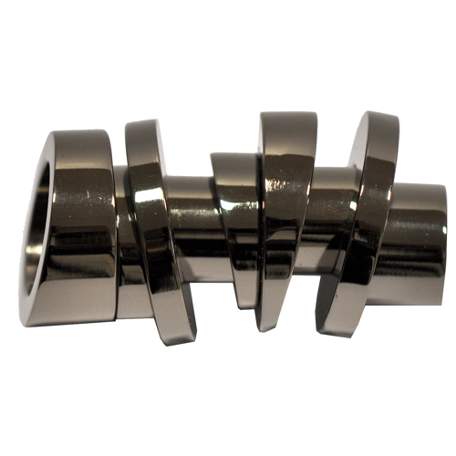 1 embout métal Athènes Ø20 chrome noir