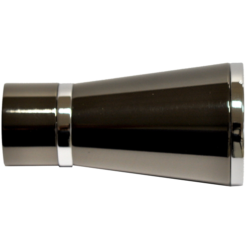 1 embout métal Vienne Ø20 chrome noir