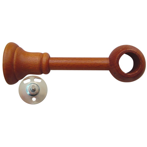 1 support bois lorgnon Ø20 réglable de 70 à 130mm merisier