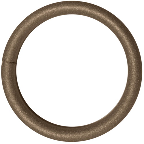10 anneaux métal Ø42 pour tringle Ø20 brun oxydé