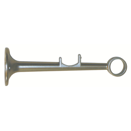 1 support métal à oeil Ø20 double 85-150mm nickel