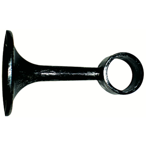 1 support métal à oeil Ø20 70mm noir argenté