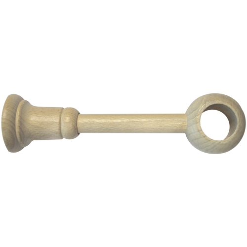 1 support bois à oeil Ø28 réglable de 85 à 180mm chêne blanch