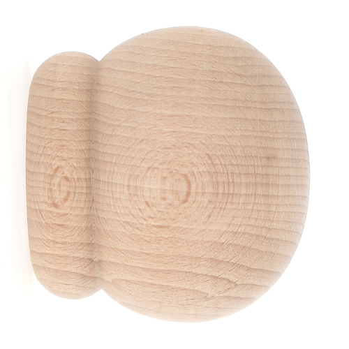 2 décors d'extrémité bois massif Ø35 brut