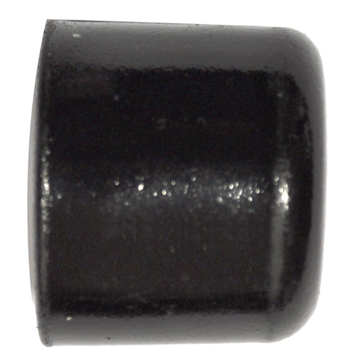 2 embouts métal de fermeture Ø20 noir brillant