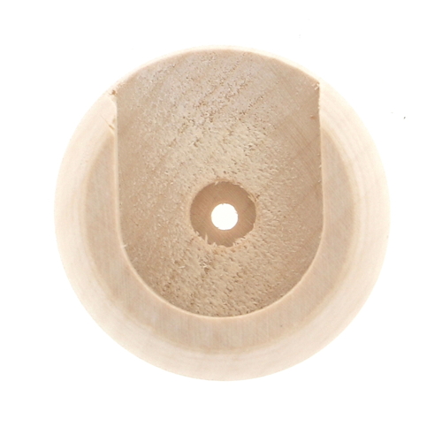 Lot de 2 naissances pour barre à rideau en bois Ø28 coloris érable - MOBOIS