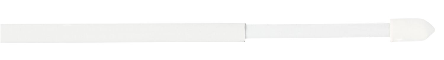 2 tringles de vitrage métal rondes extensibles de 30 à 50cm + 4 pitons plastique blanc MOBOIS