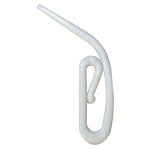 20 agrafes escargot plastique - blanc