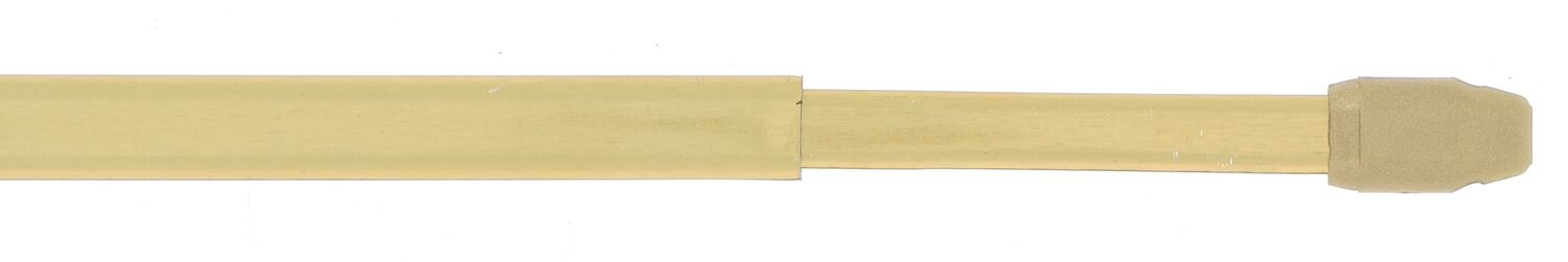 2 tringles de vitrage métal plates extensibles de 30 à 50cm + 4 pitons plastique doré MOBOIS