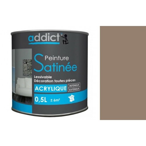 Peinture acrylique satin 0,5L galet
