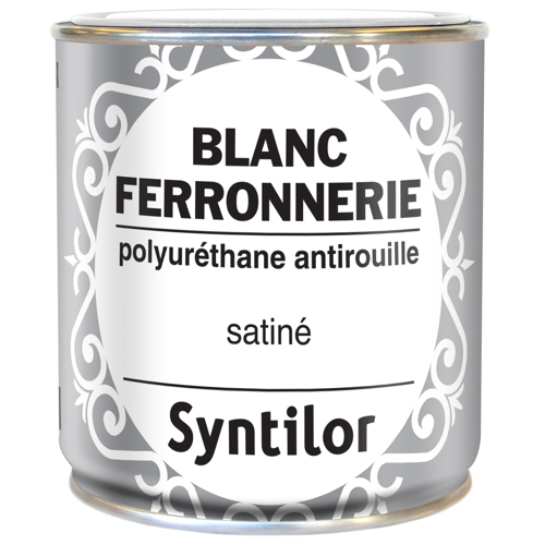 Peinture ferronnerie 375ml blanc satiné