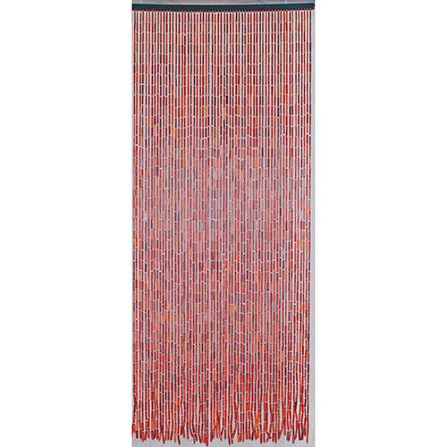 Rideau de porte bâtonnets de bambou et perles