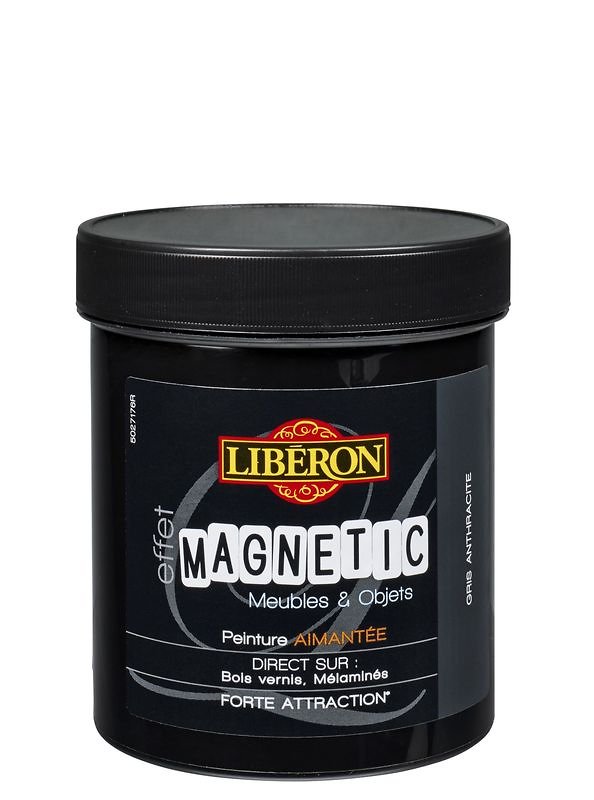 Peinture à effet magnétic Gris Anthracite 500ML - LIBERON