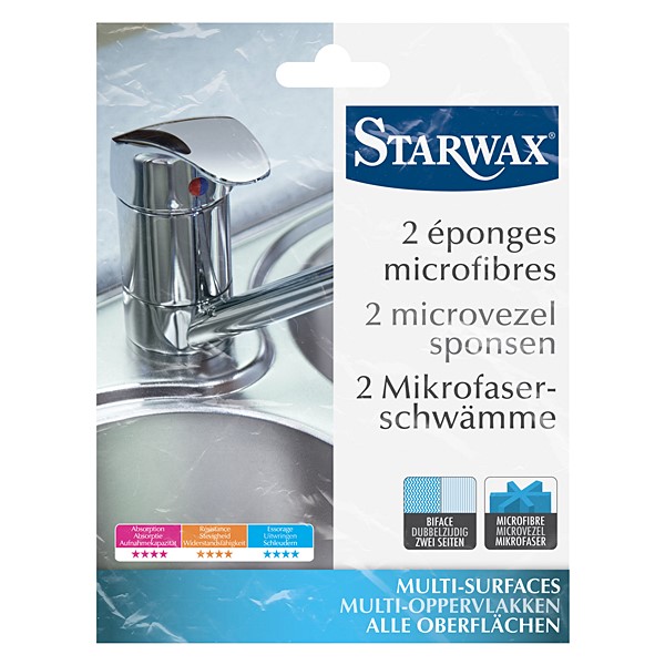 Eponges microfibre x2 - STARWAX