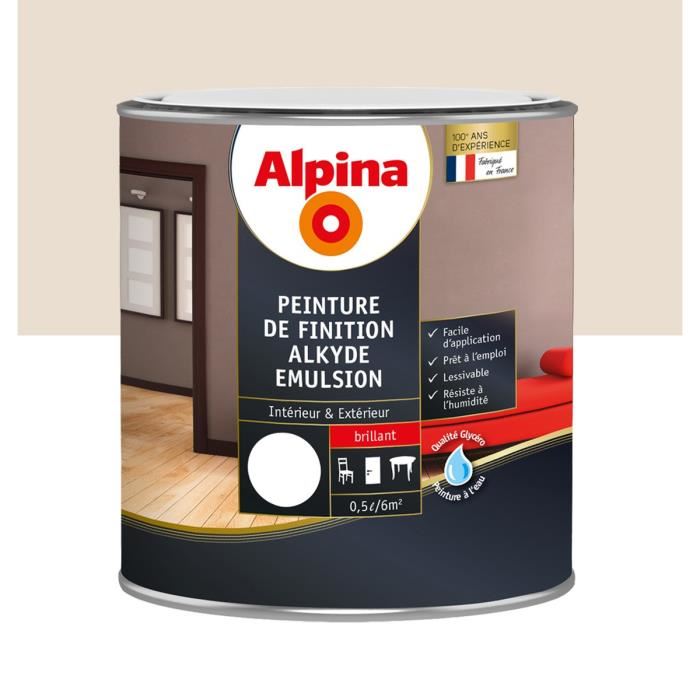 Peinture alkyde brillant 0,5 L Feutre