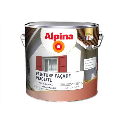 Peinture façade pliolite 2,5 L Blanc