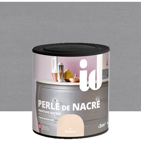 Peinture meubles Perle de Nacre 500 ml platine