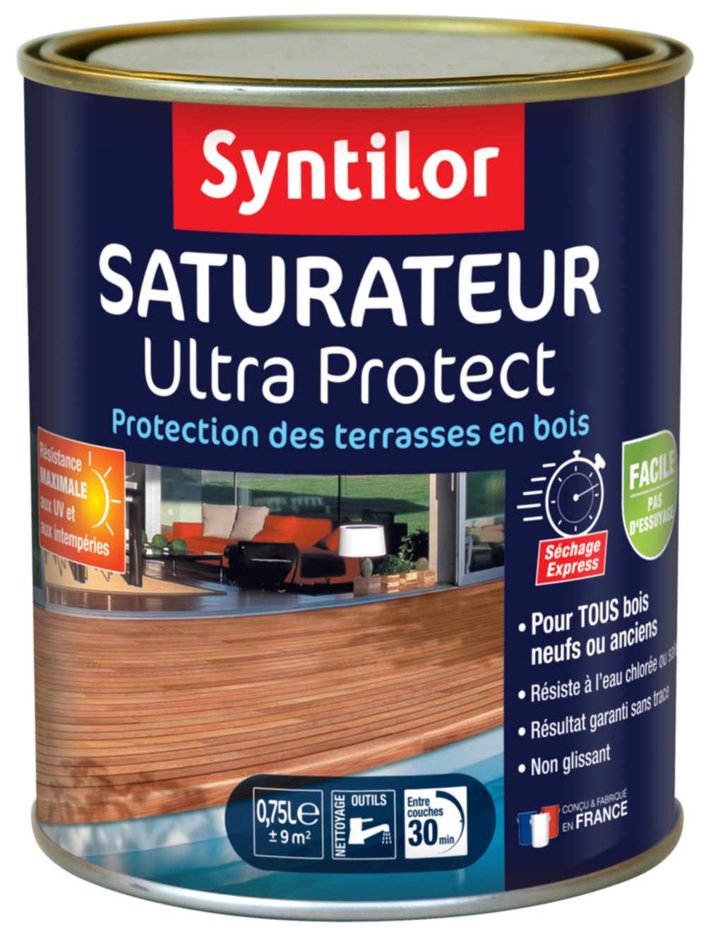 Saturateur Ultra Protect Aqua 0,75L gris SYNTILOR