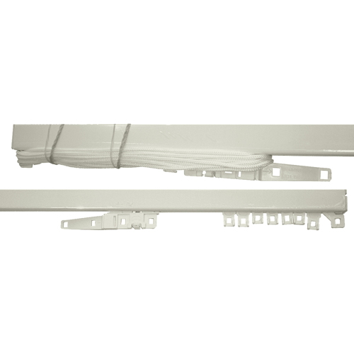 1 tringle métal standard 1 côté 24x16 2m50 laqué blanc