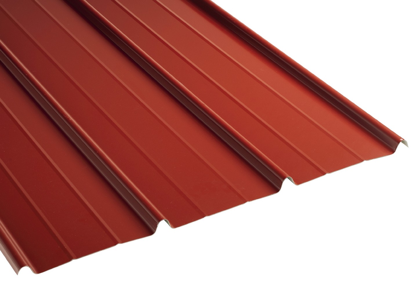 Plaque de bac acier - rouge - ONDULINE