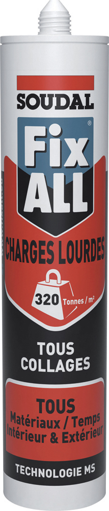 Mastic-colle Fix All charges lourdes 290 ml - SOUDAL