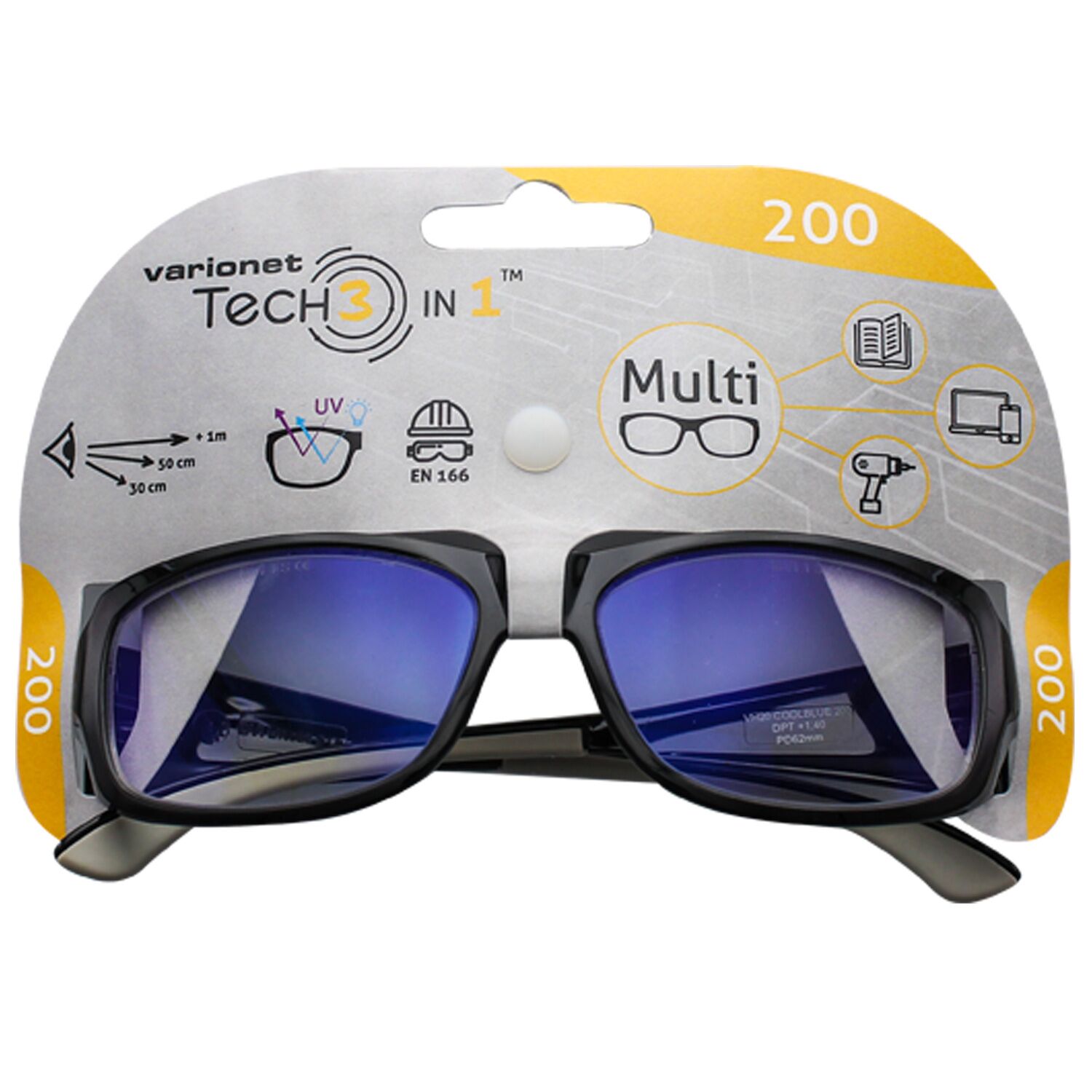 Lunettes de protection Tech3 200 BC  Verres multi distances