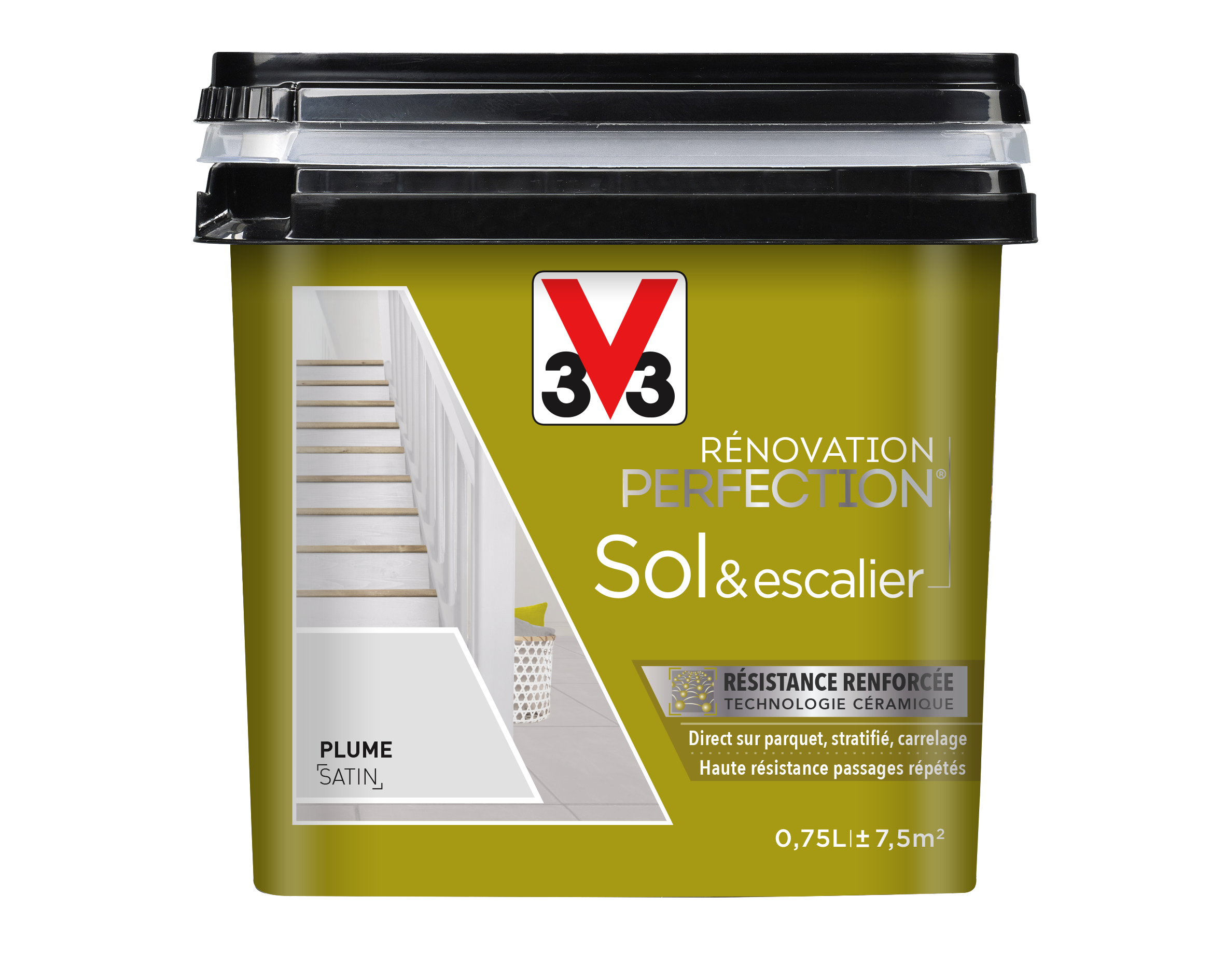 PEINTURE V33  RENO PERFECTION SOL & ESCALIER ®  PLUME 750 ML