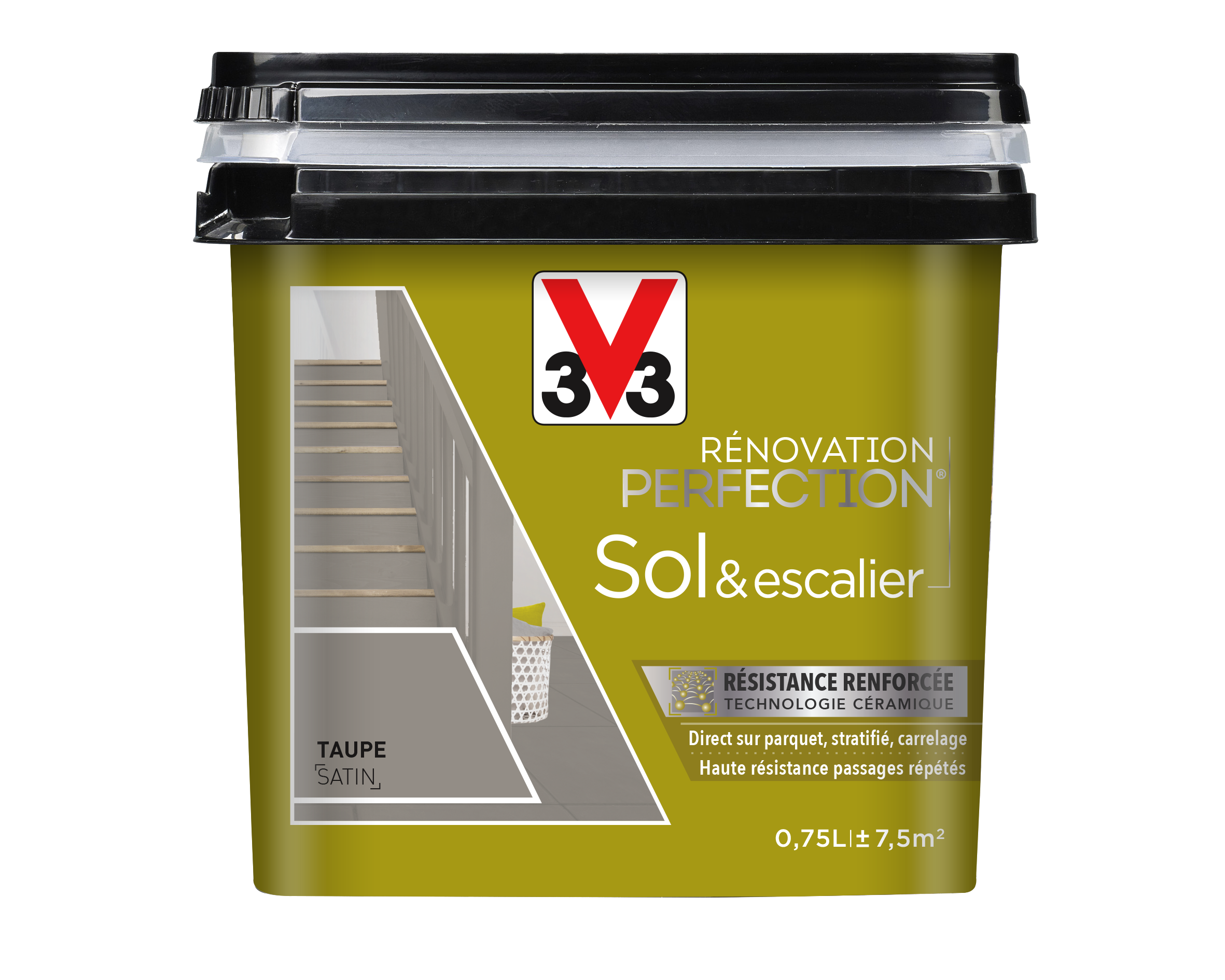 PEINTURE V33  RENO PERFECTION SOL & ESCALIER ®  TAUPE 750 ML
