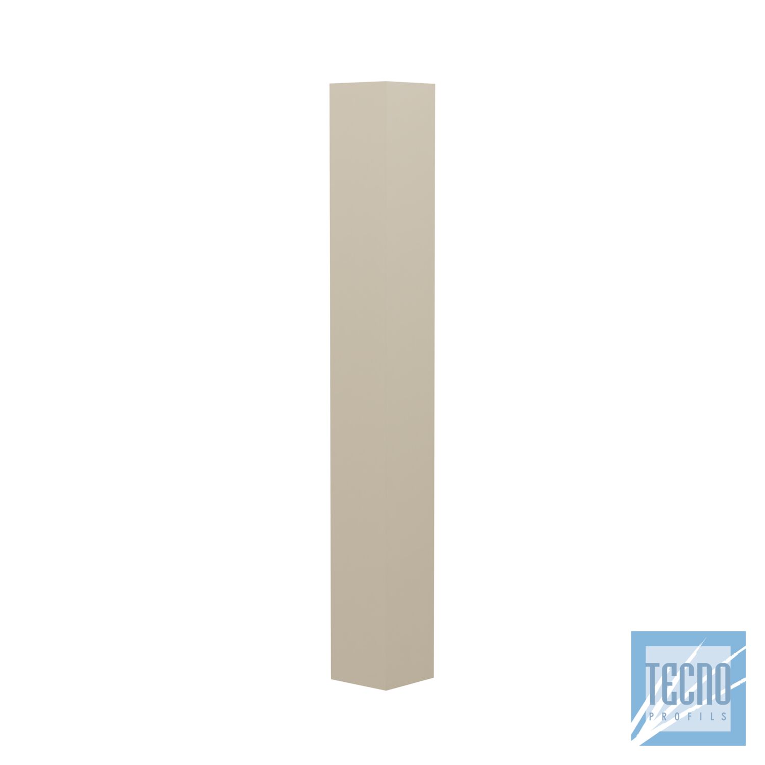 Angle exterieur double pour planche de rive PVC sable - hauteur 500mm