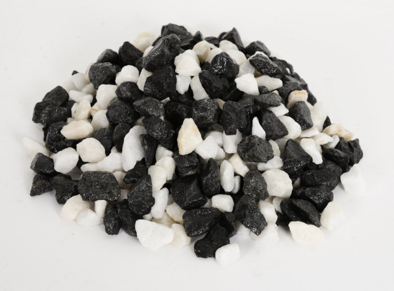 Concassé de marbre zen 10/14 noir et blanc