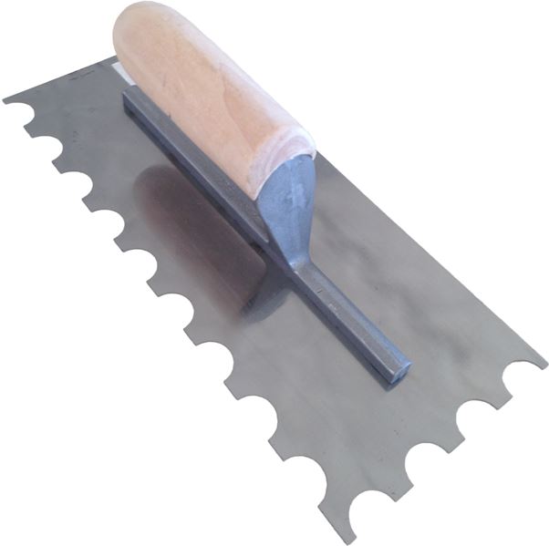 Platoir à colle denture 1/2 lune 10 mm