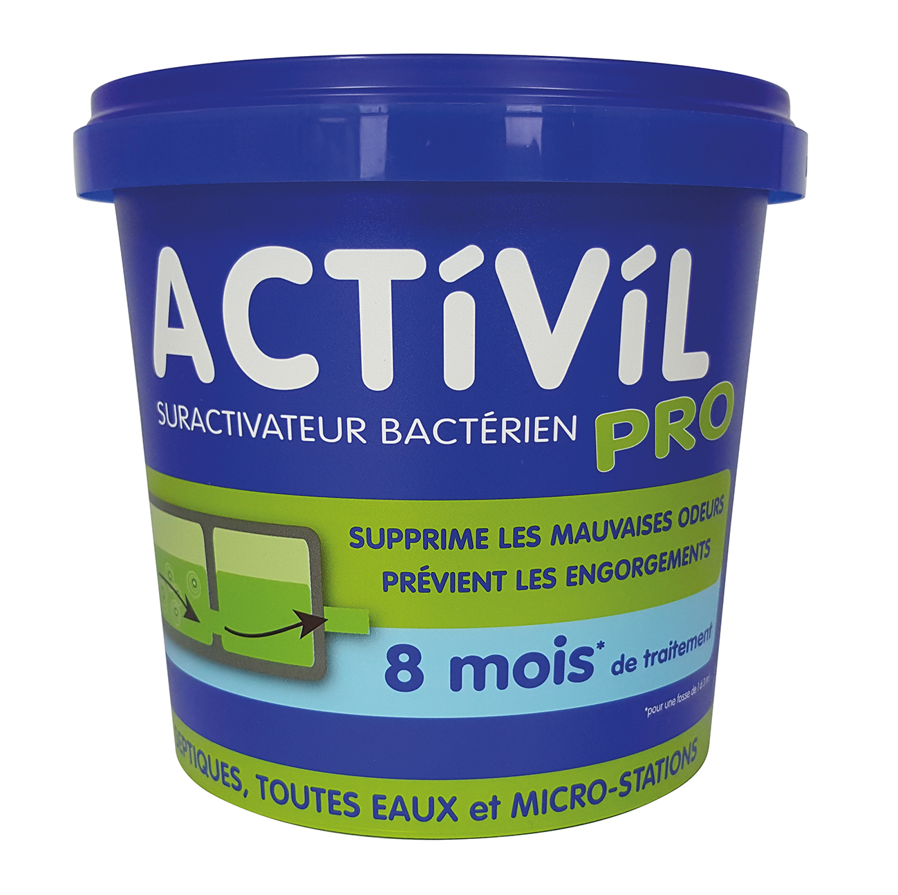 Sur-activateur bactérien toutes fosses 1,3 kg - ACTIVIL