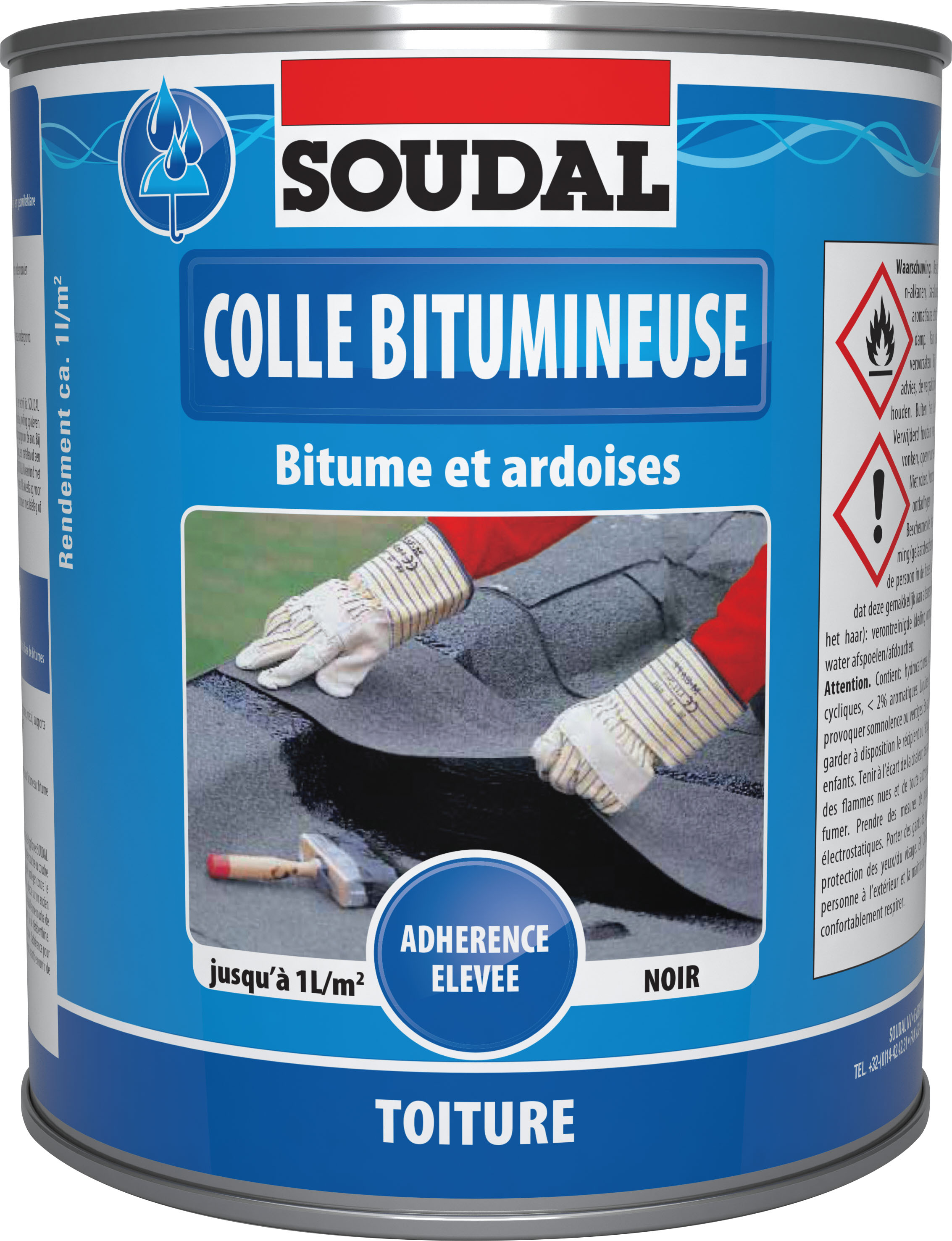 COLLE BITUMINEUSE NOIR 4 L