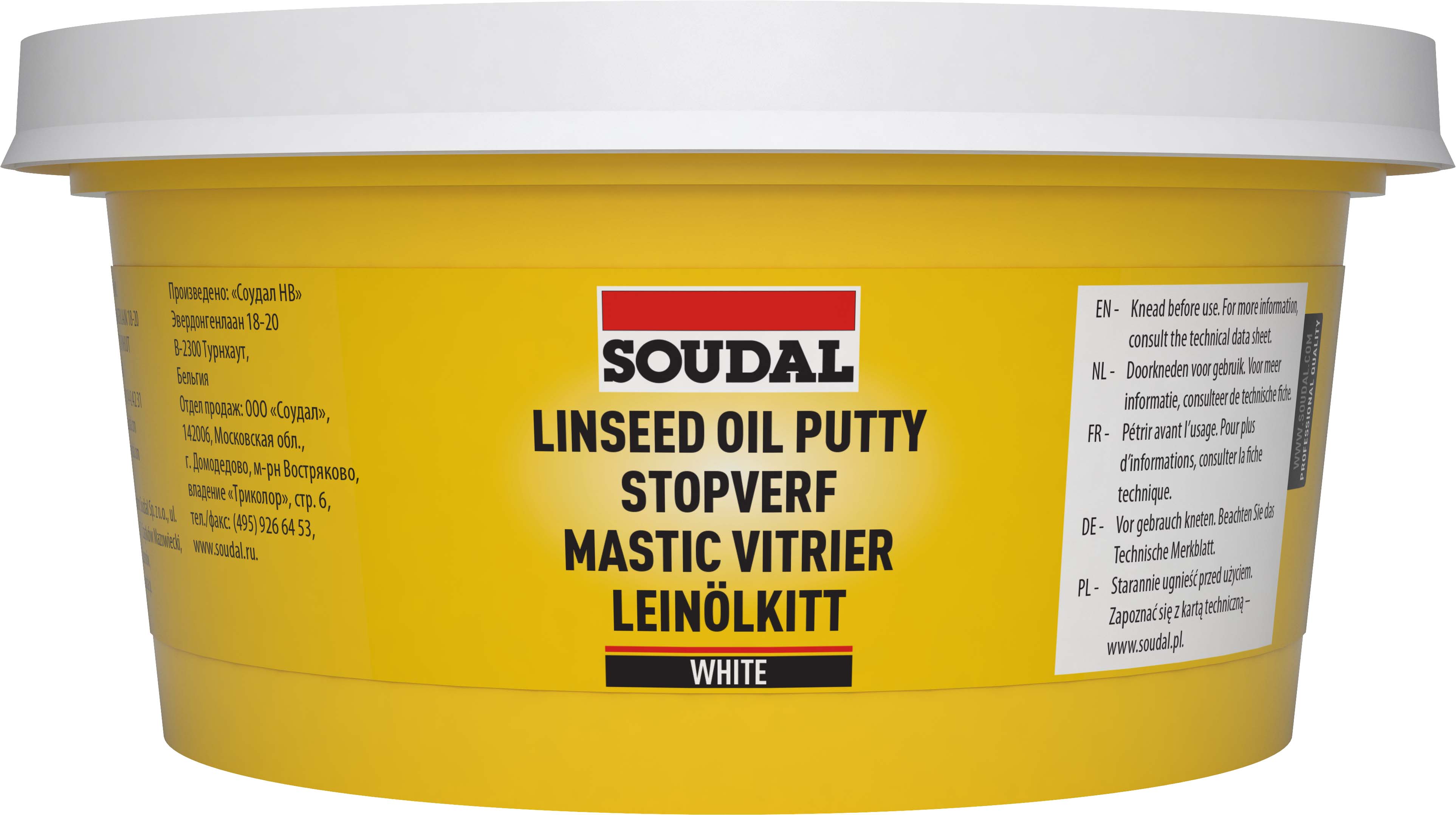 MASTIC VITRIER TEINTE BLANC 500 G