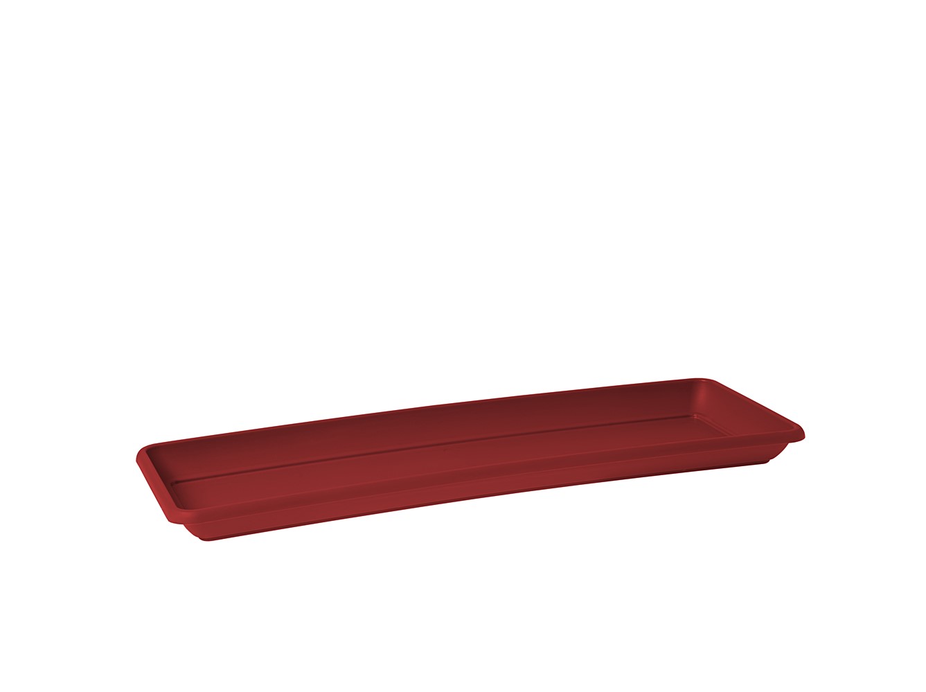 SOUCOUPE RECTANG. VENEZIA 50CM ROUGE FONCE