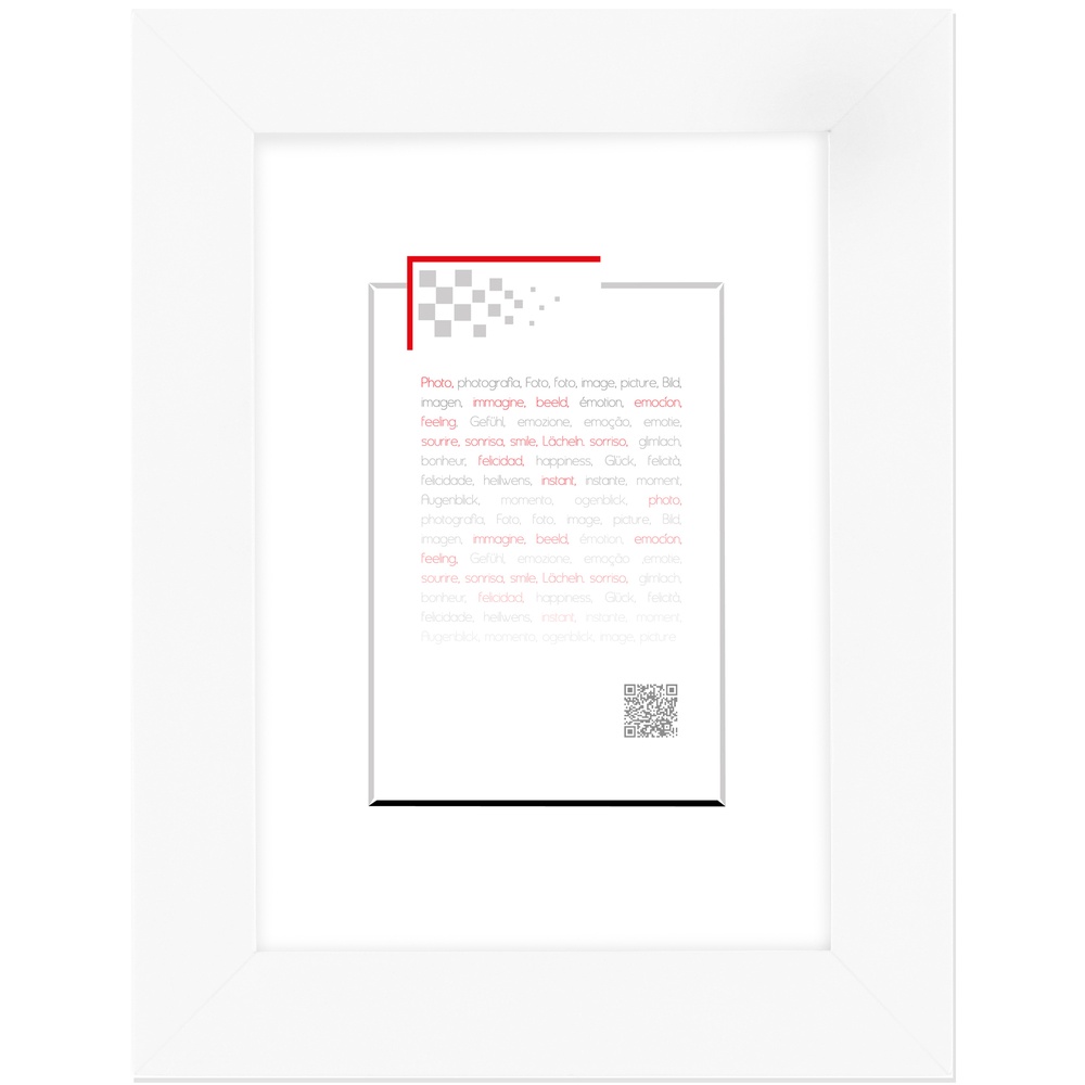 Cadre photo 40x50cm blanc mat
