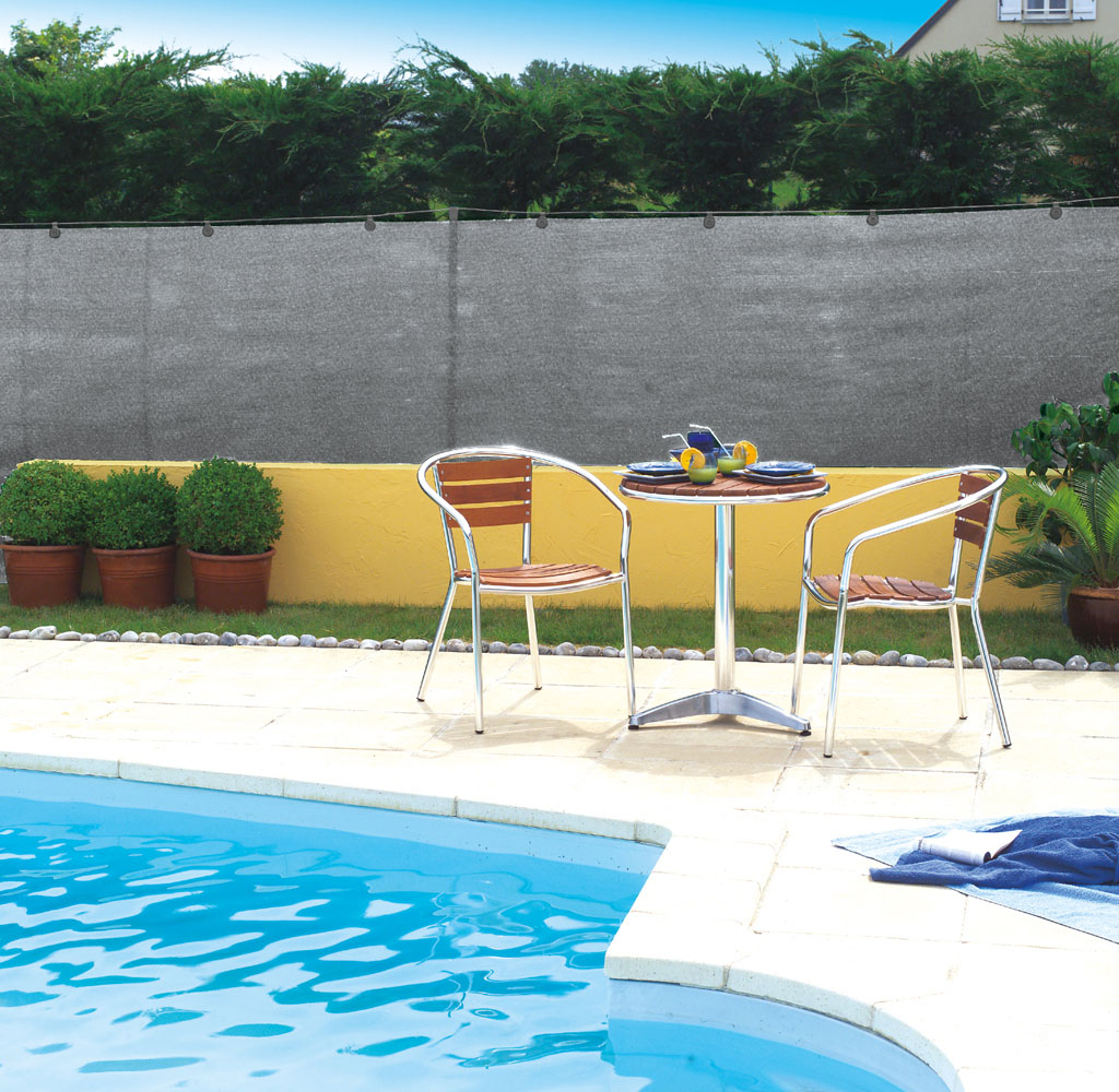 Brise vue pe tisse 95% avec boutonniere 1x5m - NORTENE